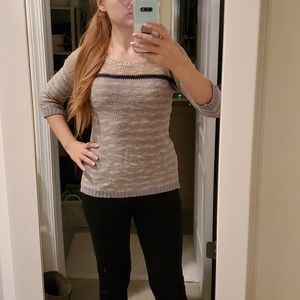 Stripped Pink Rose Sweather